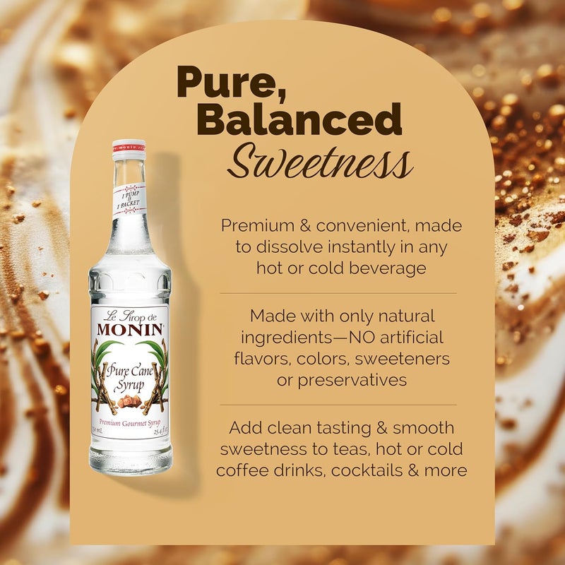 Monin Pure Cane Syrup, 750 ml - Image 3